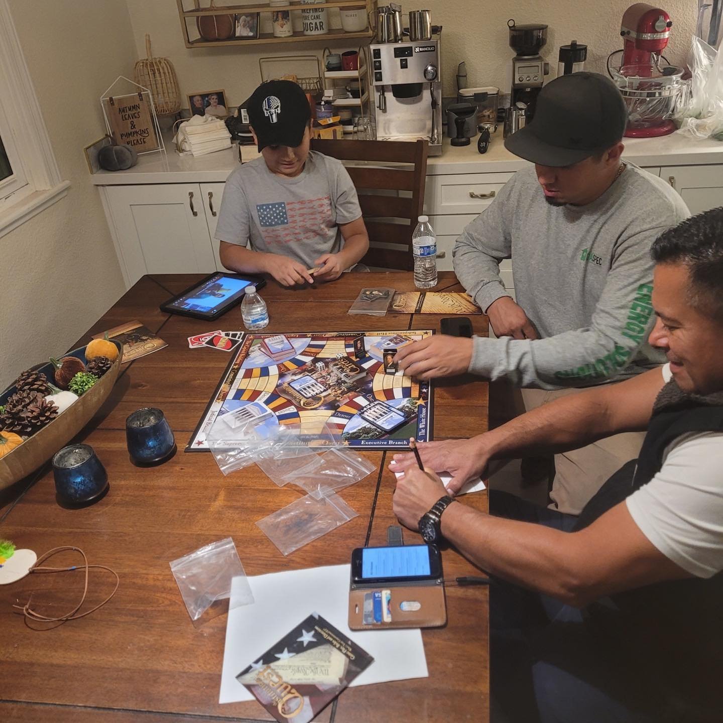 What better way of ending a hard fought campaign than playing constitution quest with my kids and wife!