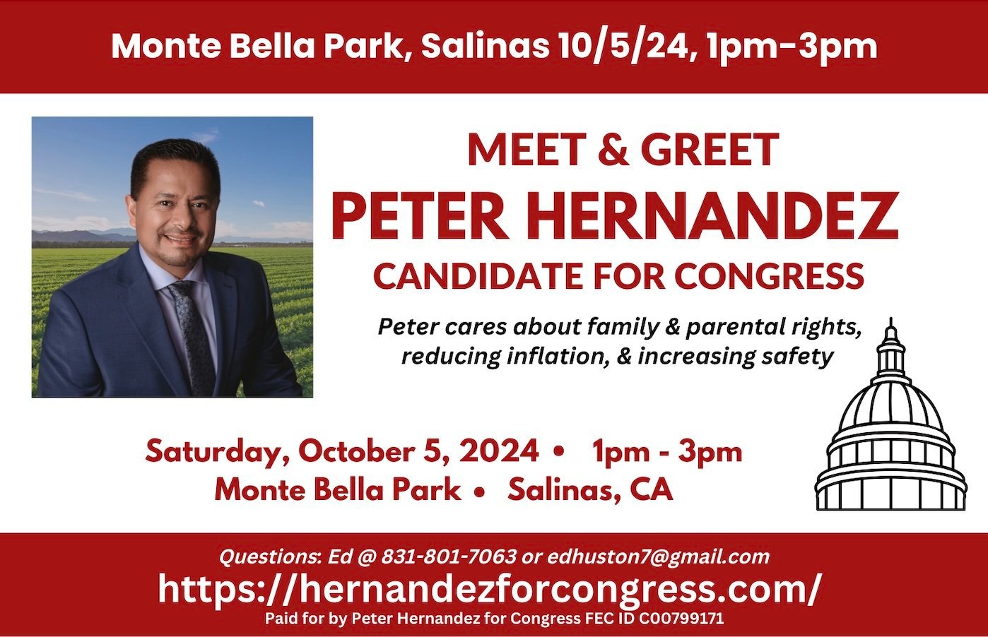 Congressional Candidate Peter Hernandez